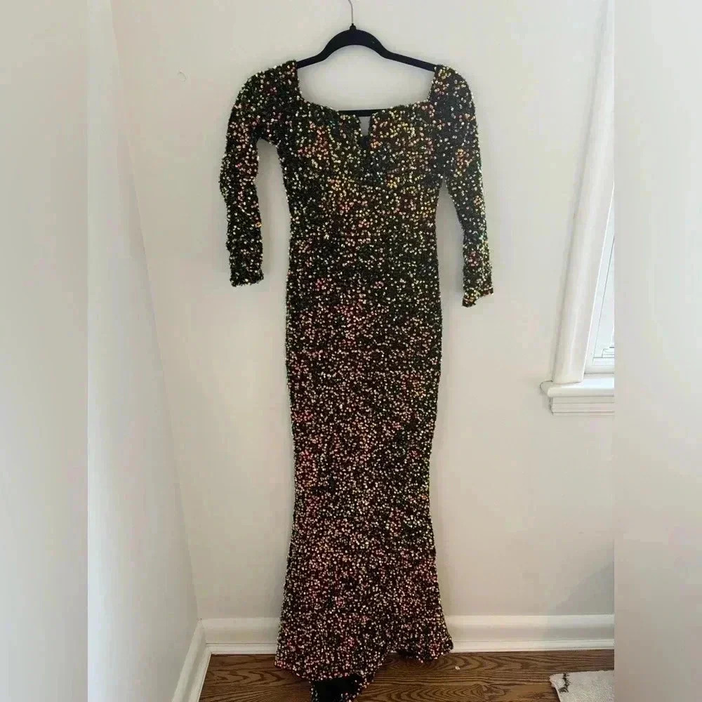 Beaded Colourful Long Dress  - Halloween Costume Witch Dress NWT